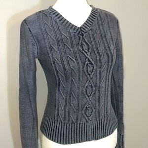 Vntg. Y2K Cable Knit Sweater by Copper Key